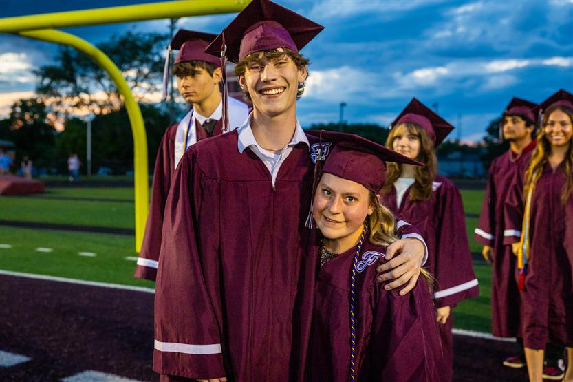 Students celebrate graduating
